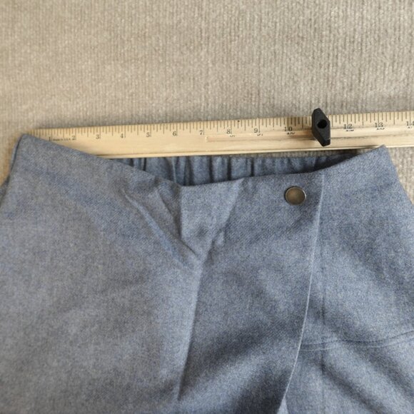 COS Womens Skirt 6 Blue Gray Solid A Line Wool Cashmere Blend - Picture 6 of 12